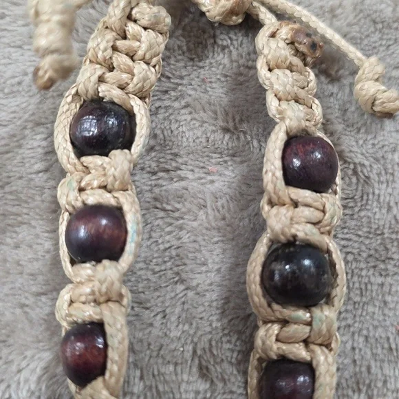 Variety Jewelry Bundle(6) Necklace Bracelets Earring Wooden Jute Stylish GUC - Picture 11 of 15